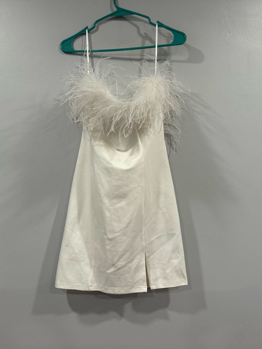 Karen Millen Feather Bardot Dress US 8